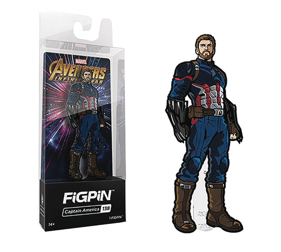 FigPin Marvel Avengers Infinity War Series 2 Captain America Figure Pin