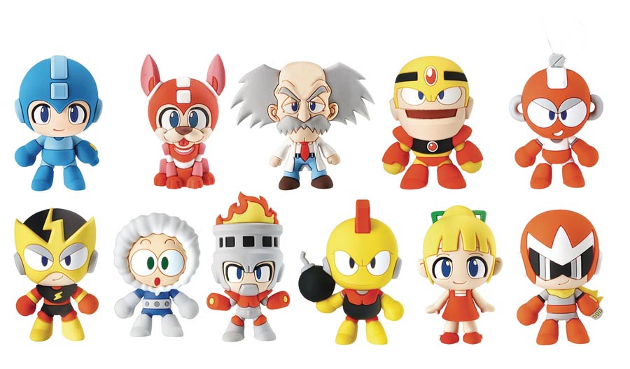 Mega Man 3D Figural Keyring Blind Mystery Box 24-Piece Display