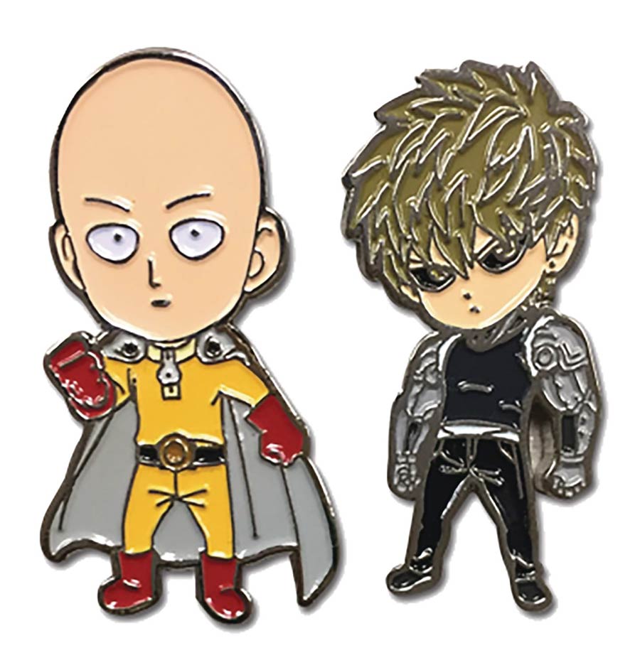 One-Punch Man Pin Set - Saitama & Genos