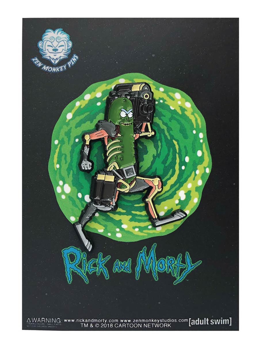 Rick And Morty Pin - Laser Gun Pickle Rick