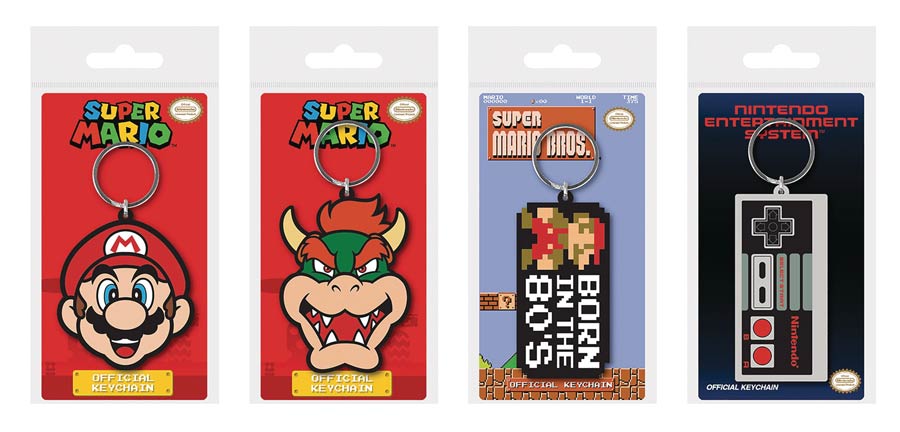 Super Mario Keychain 48-Piece Display