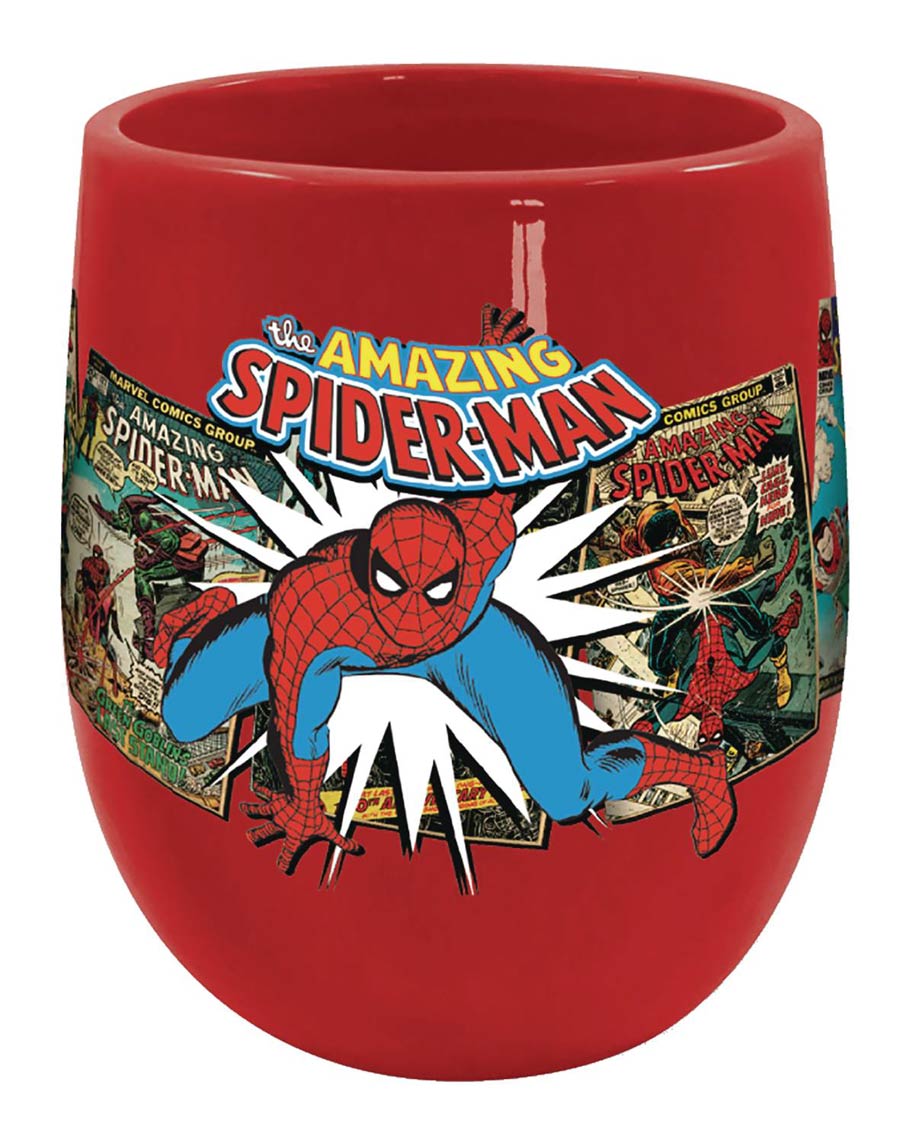 Marvel 19-Ounce Inverted Handle Mug - Spider-Man Retro Covers