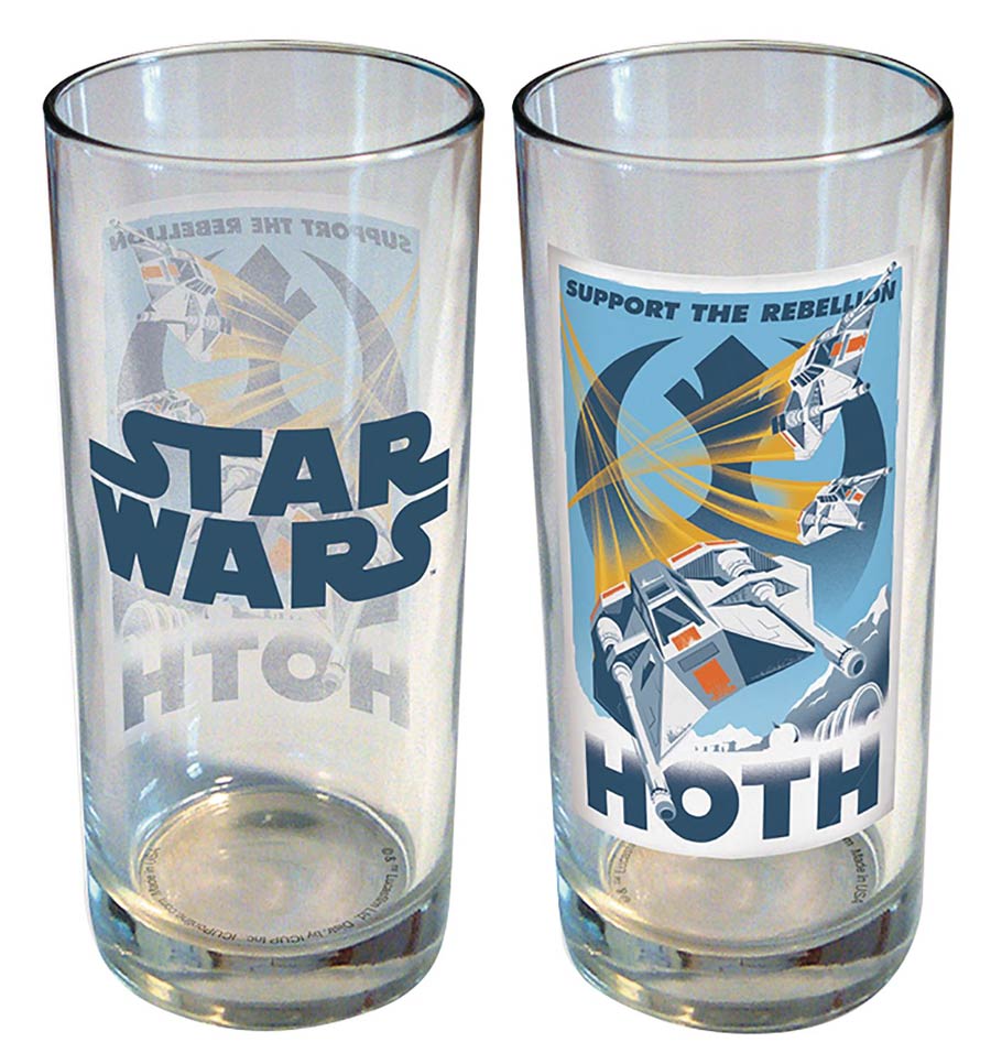Star Wars Retro Road Trip 15-Ounce Glass - Hoth