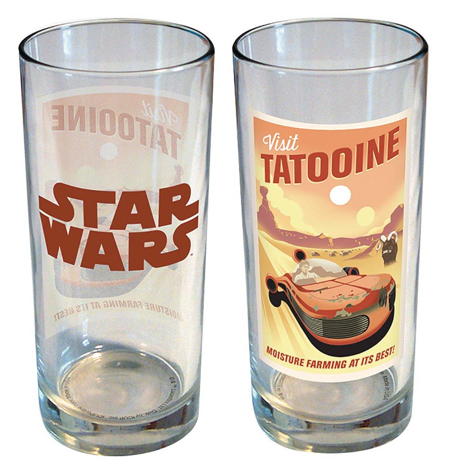 Star Wars Retro Road Trip 15-Ounce Glass - Tatooine