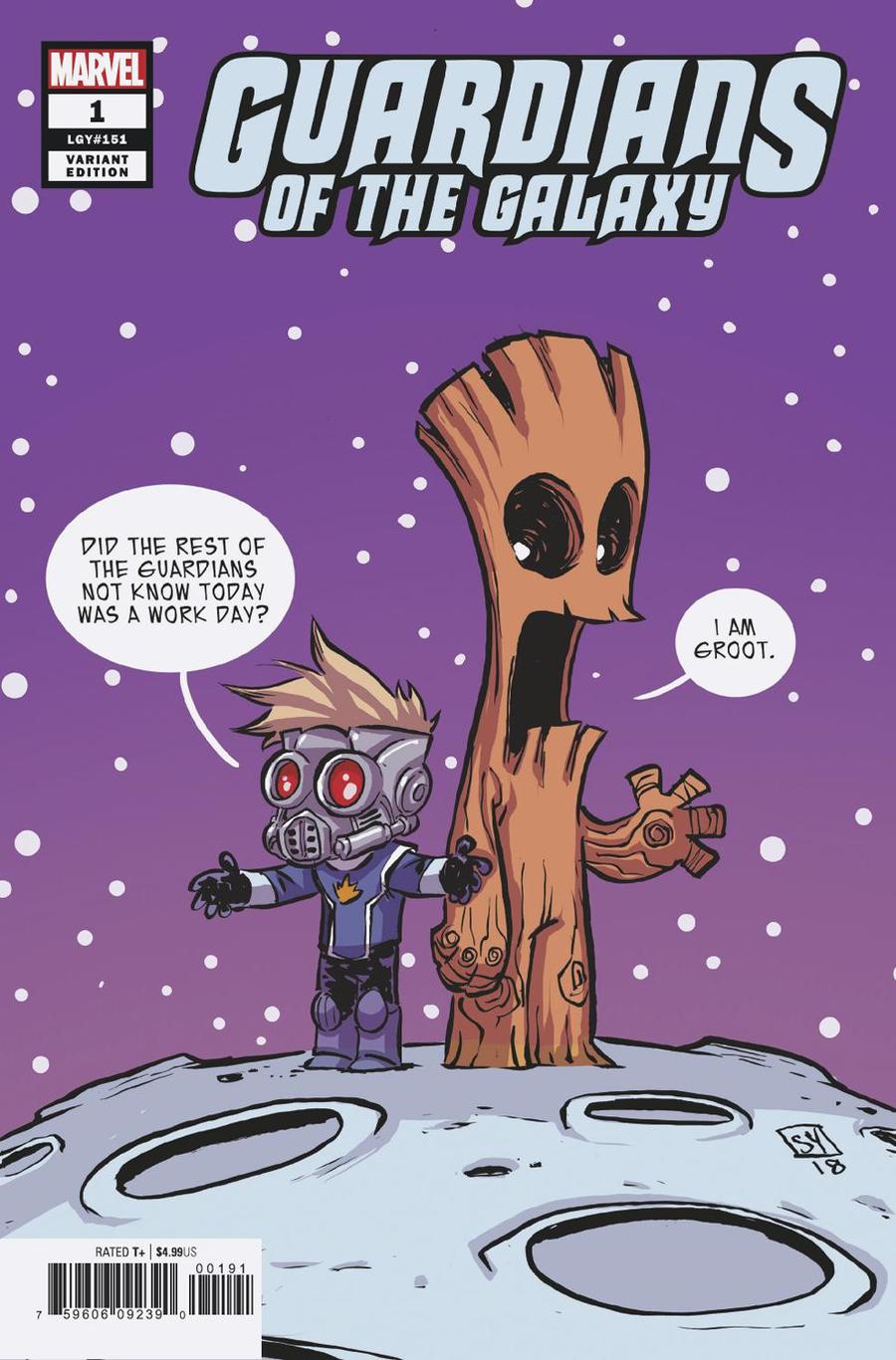 Guardians Of The Galaxy Vol 5 #1 Cover F Variant Skottie Young Baby Cover