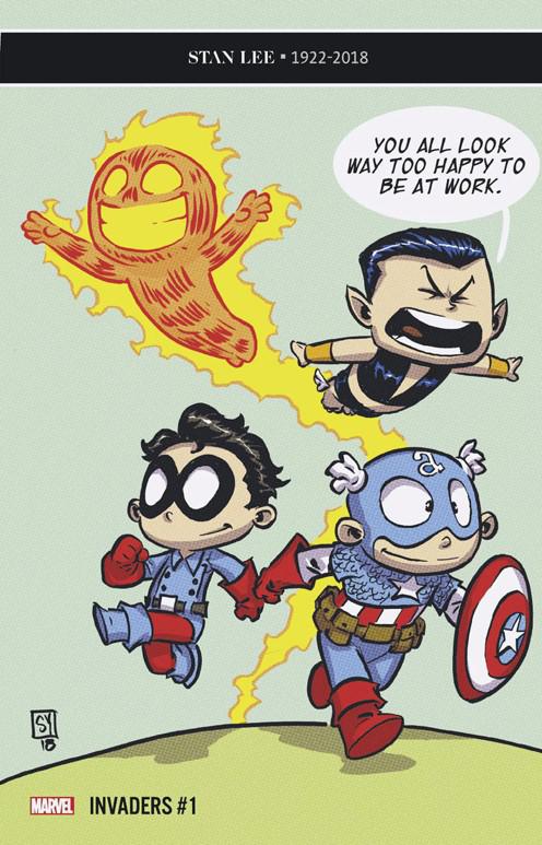 Invaders Vol 3 #1 Cover E Variant Skottie Young Baby Cover