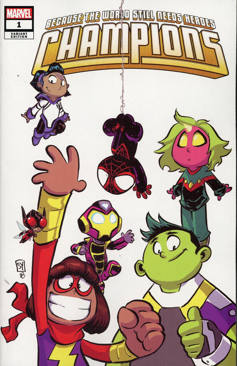 Champions (Marvel) Vol 3 #1 Cover C Variant Skottie Young Baby Cover