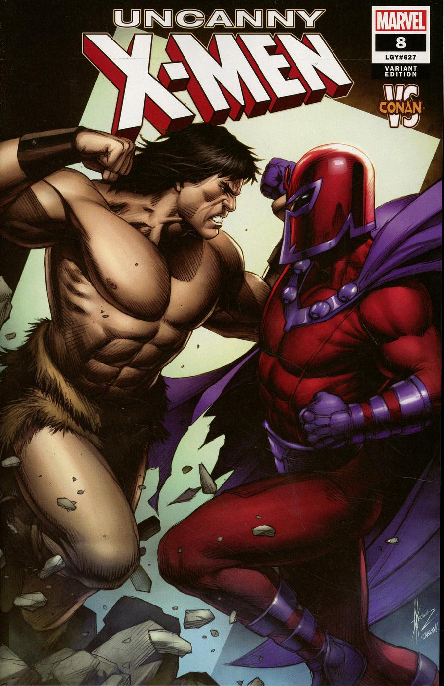 Uncanny X-Men Vol 5 #8 Cover D Variant Dale Keown Conan vs Marvel Villains Cover