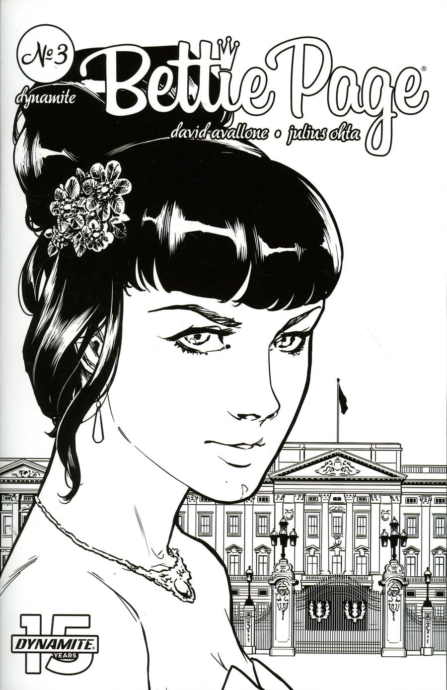 Bettie Page Vol 2 #3 Cover I Incentive Julius Ohta Black & White Cover