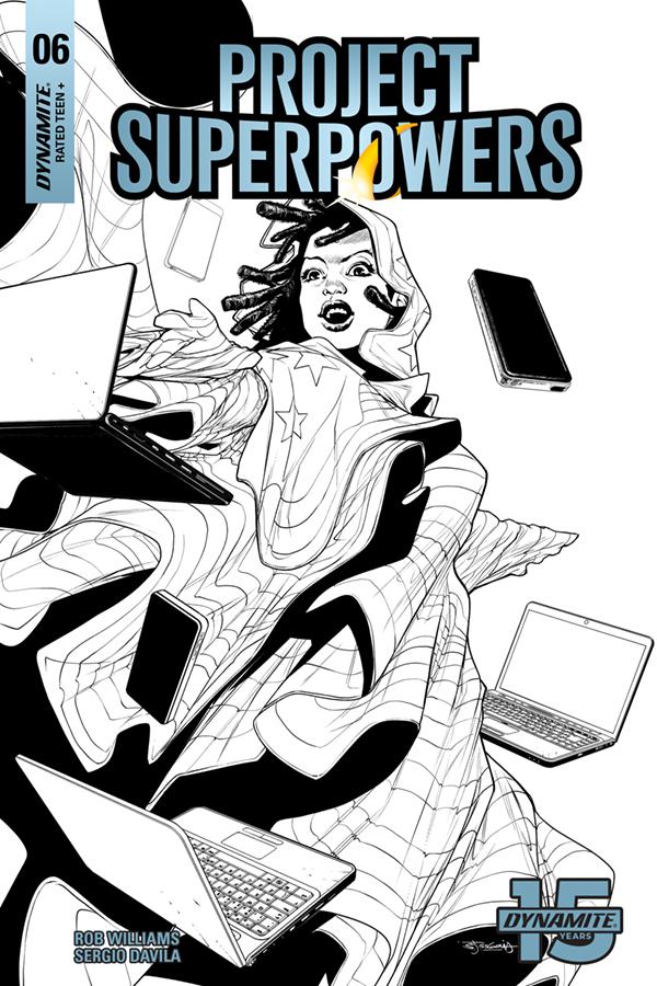 Project Superpowers Vol 3 #6 Cover H Incentive Stephen Segovia Black & White Cover