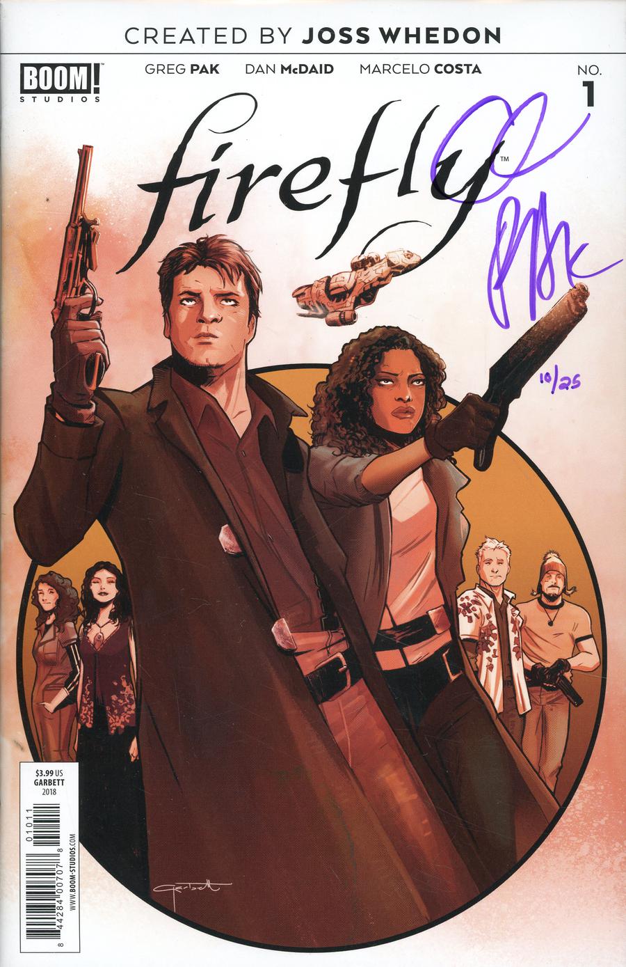 Firefly #1 Cover M DF Purple Belly Signature Series Signed By Greg Pak