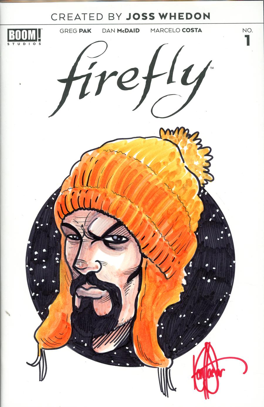 Firefly #1 Cover N DF Signed & Remarked By Ken Haeser