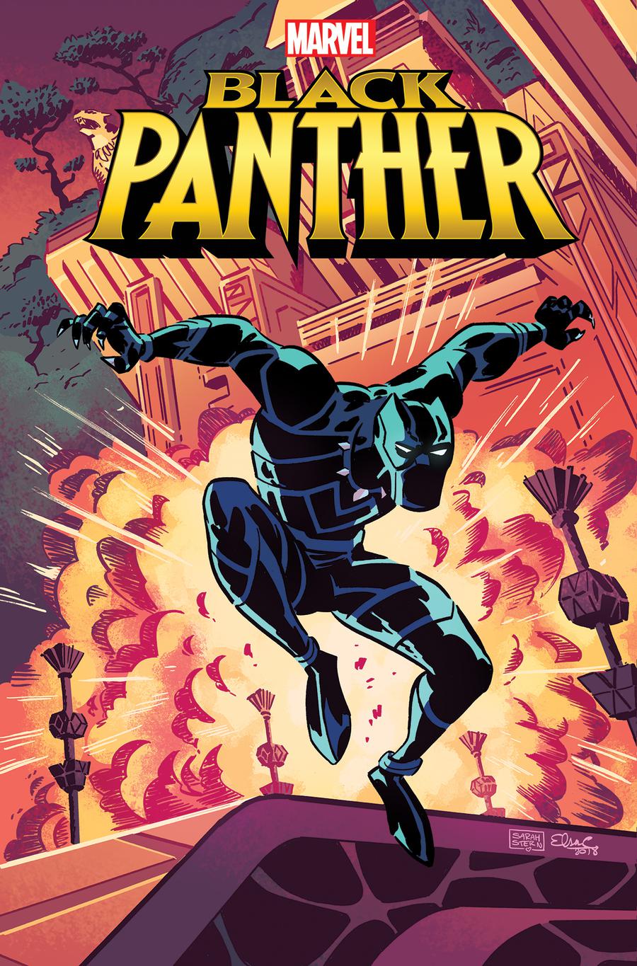Marvel Action Black Panther #1 Cover C Incentive Elsa Charretier Variant Cover