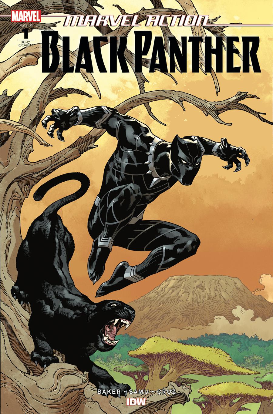 Marvel Action Black Panther #1 Cover D Incentive Gabriel Rodriguez Variant Cover