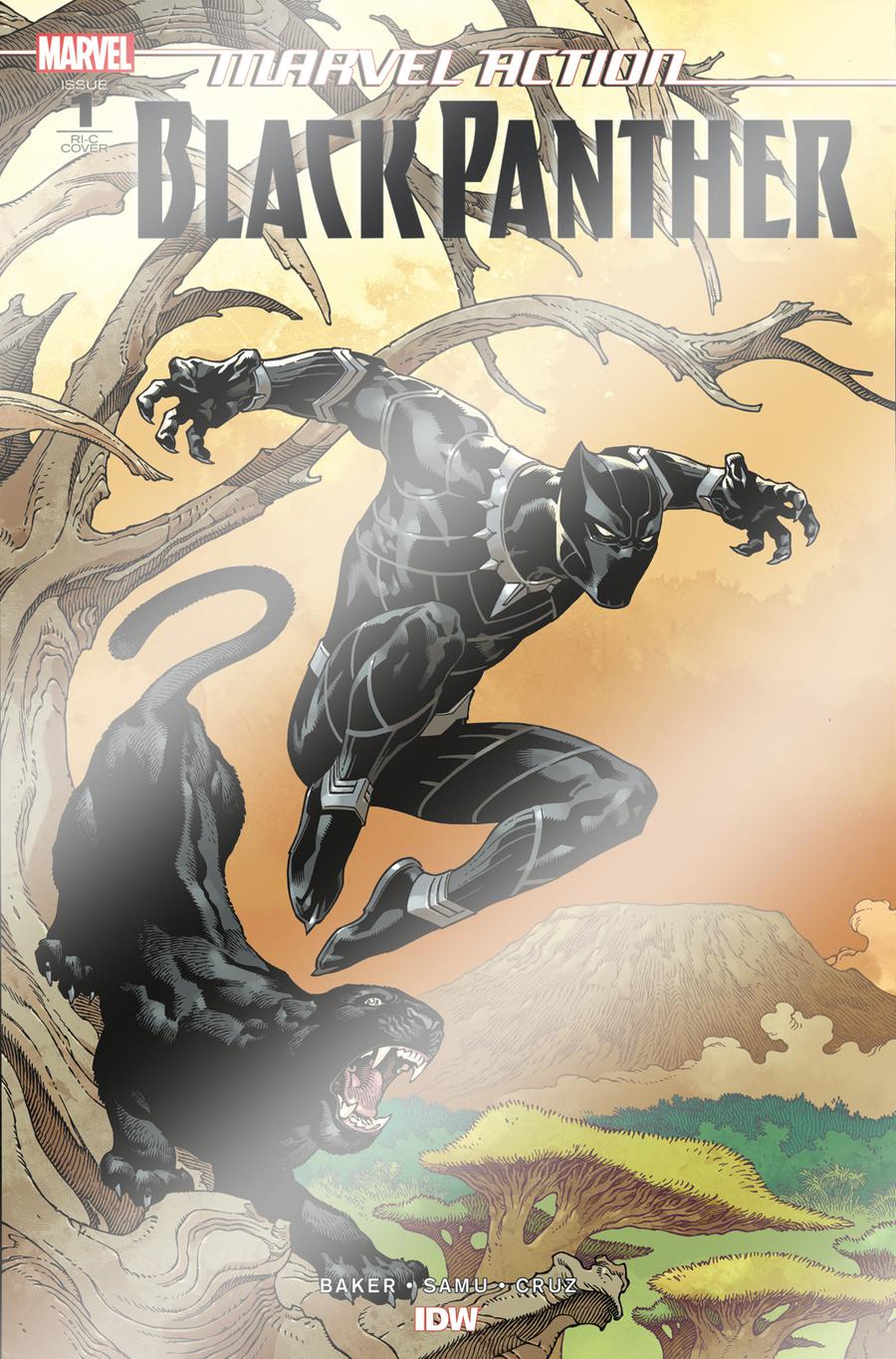 Marvel Action Black Panther #1 Cover E Incentive Gabriel Rodriguez Foil Variant Cover
