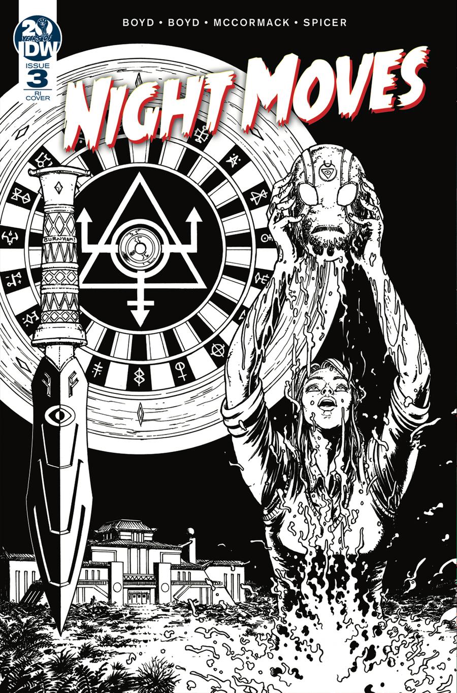 Night Moves #3 Cover B Incentive Chris Burnham Sketch Cover