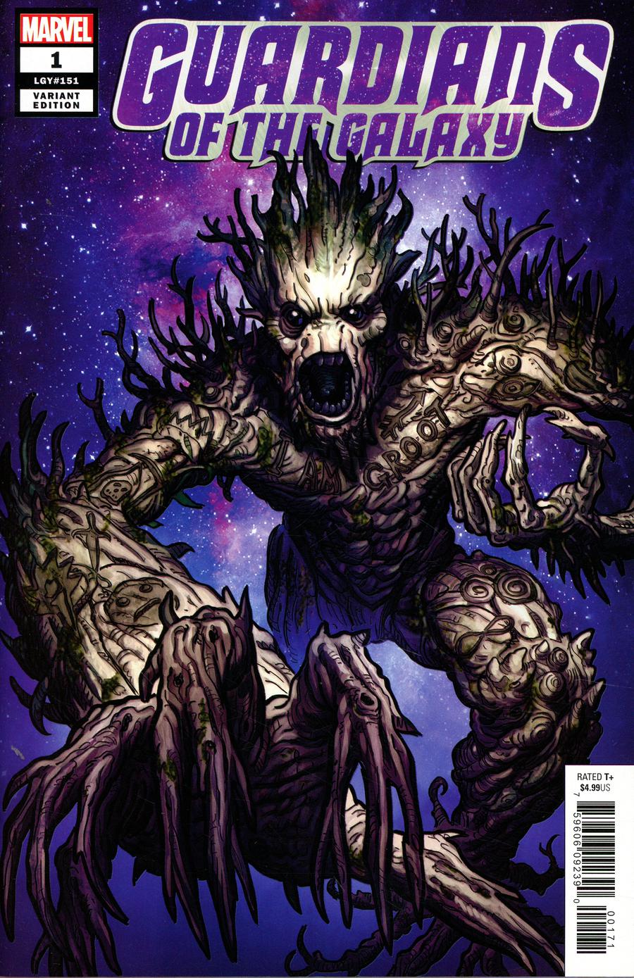 Guardians Of The Galaxy Vol 5 #1 Cover H Incentive Steve Skroce Variant Cover