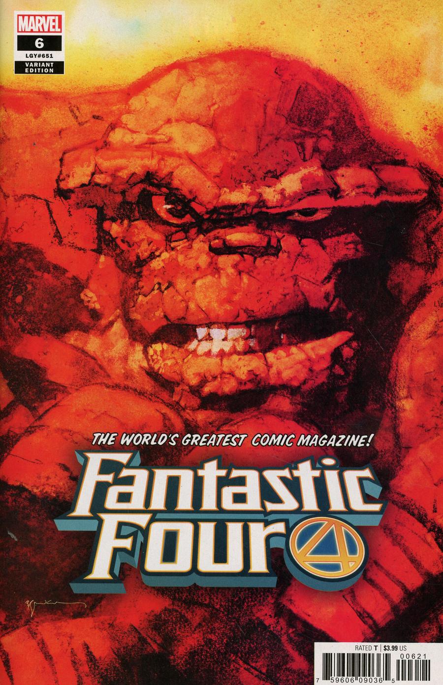 Fantastic Four Vol 6 #6 Cover F Incentive Bill Sienkiewicz Variant Cover