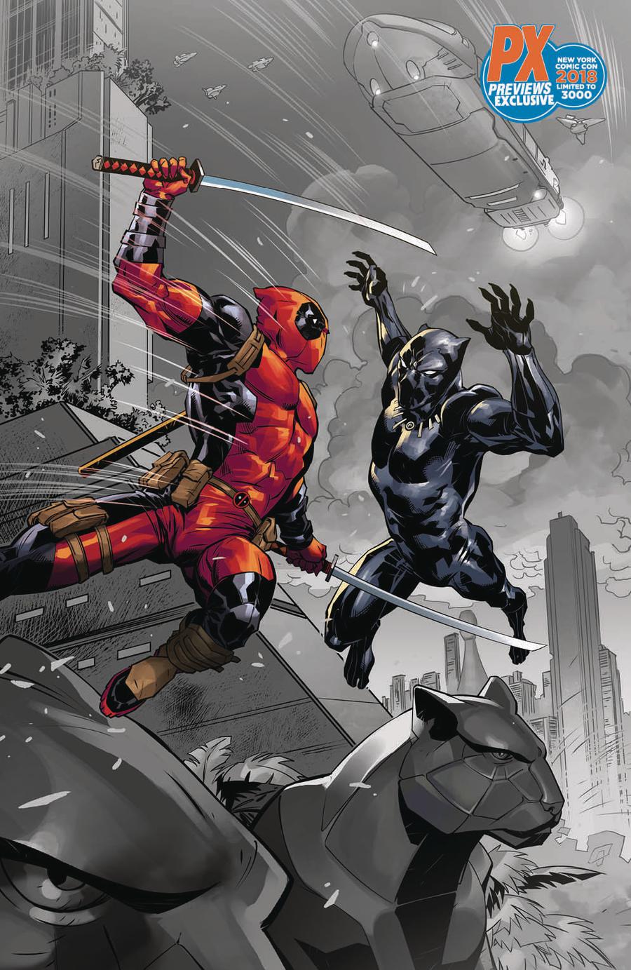 Black Panther vs Deadpool #1 Cover D NYCC 2018 Exclusive Ryan Benjamin Variant Cover