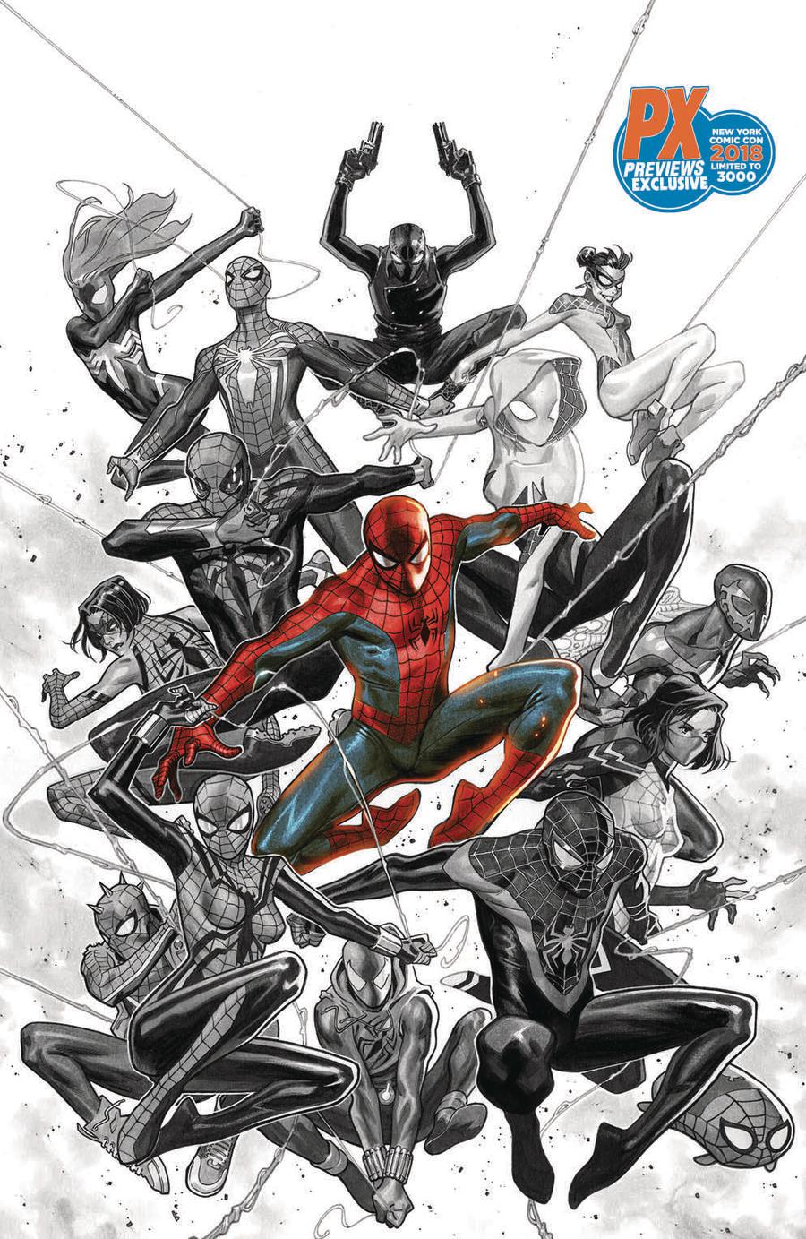 Spider-Geddon #1 Cover M NYCC 2018 Exclusive Jorge Molina Variant Cover