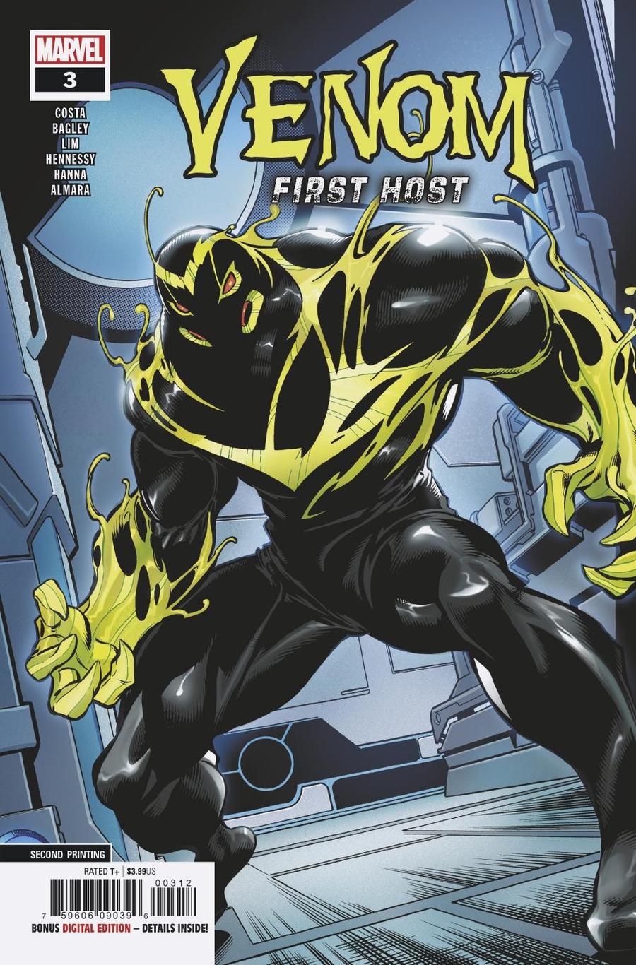 Venom First Host #3 Cover C 2nd Ptg Variant Mark Bagley Cover