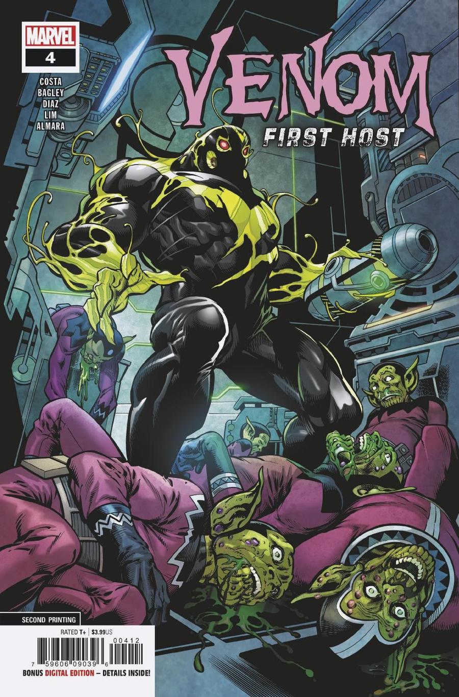 Venom First Host #4 Cover C 2nd Ptg Variant Mark Bagley Cover