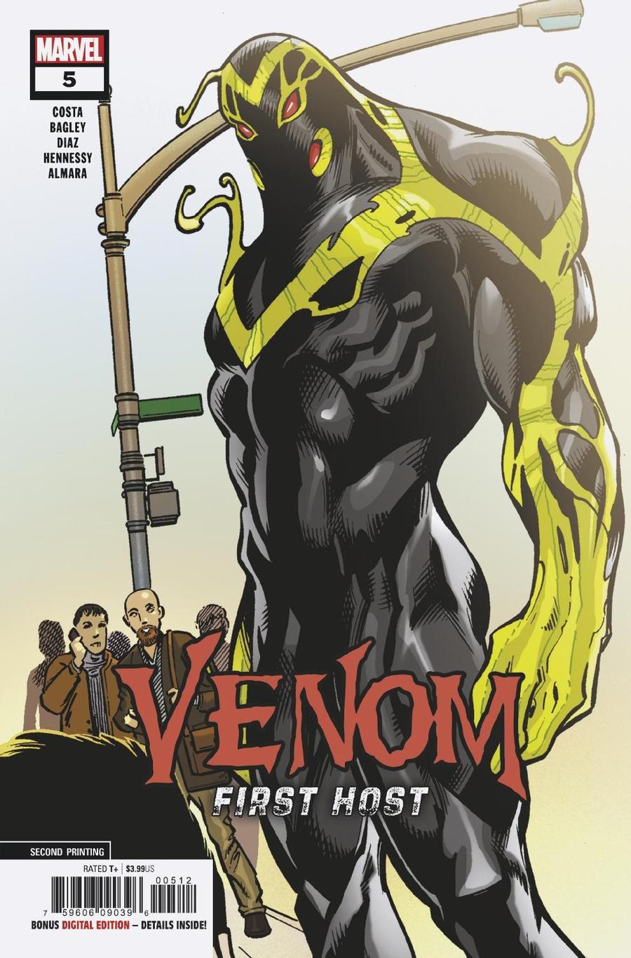 Venom First Host #5 Cover C 2nd Ptg Variant Mark Bagley Cover