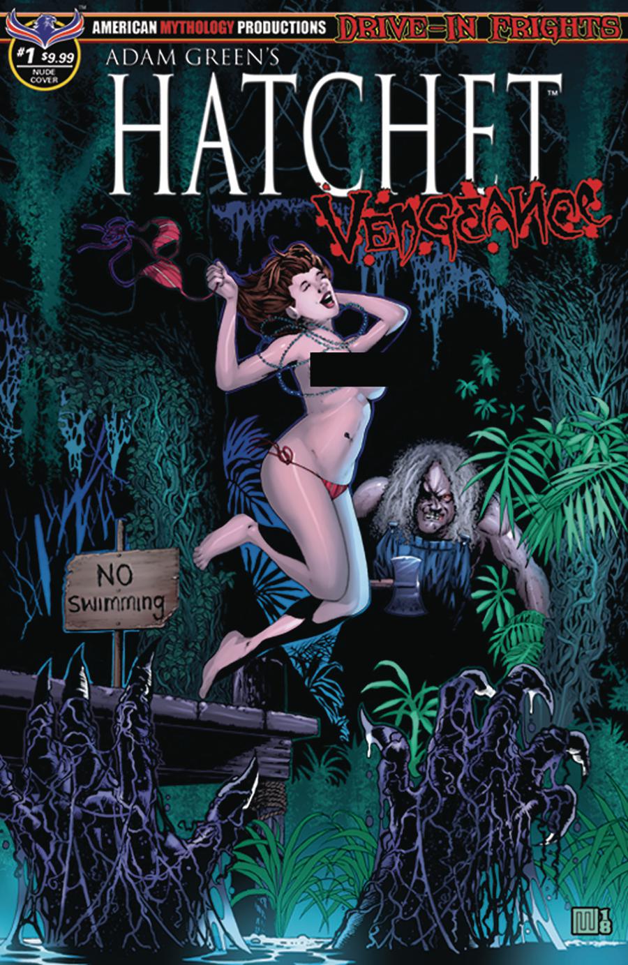 Adam Greens Hatchet Vengeance #1 Cover D Variant Mike Wolfer Nude Cover
