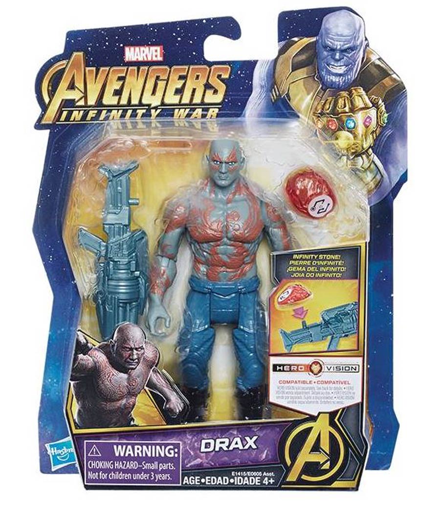 Avengers Infinity War 6-Inch Action Figure With Infinity Stone Assortment 201803 - Drax
