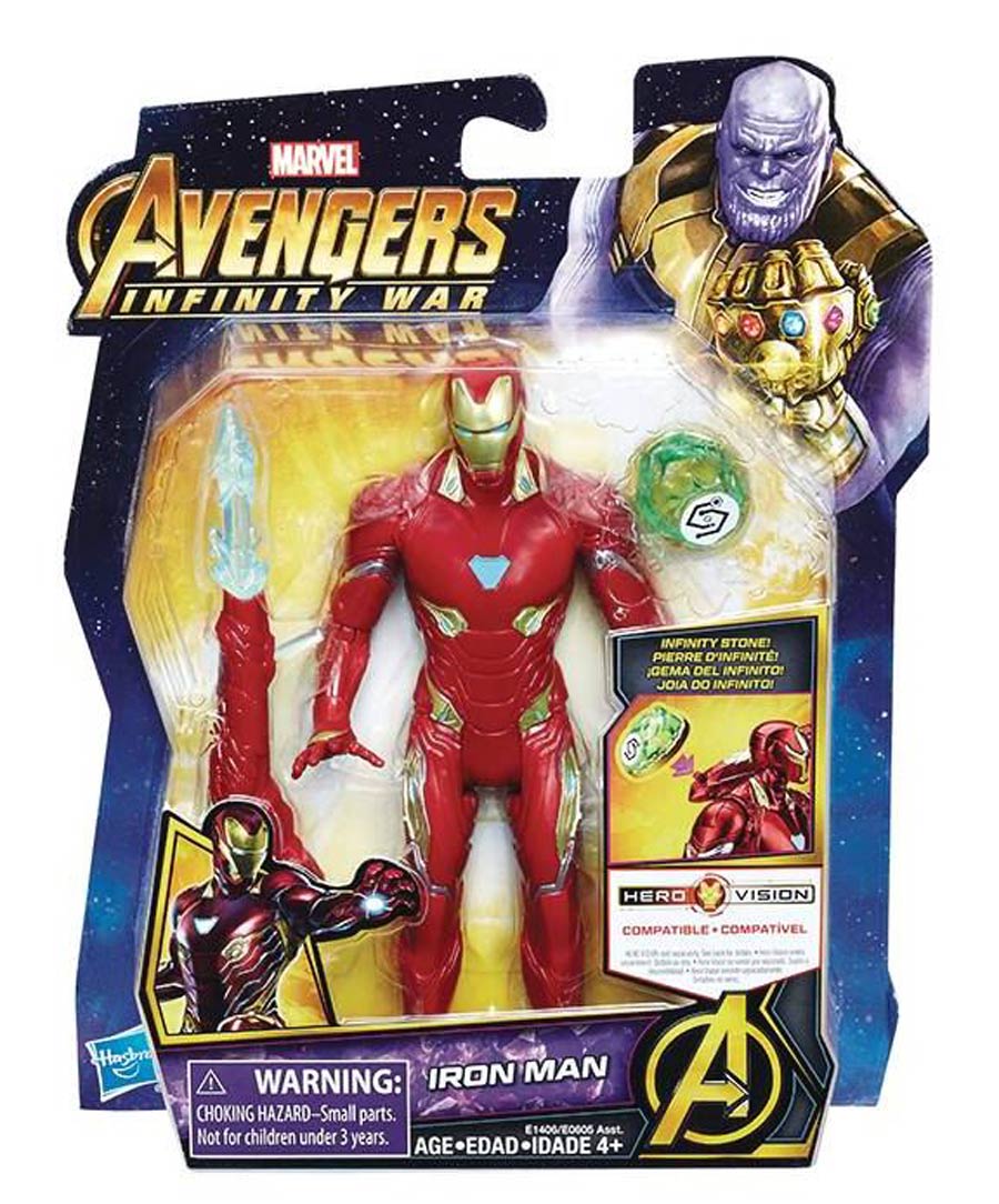 Avengers Infinity War 6-Inch Action Figure With Infinity Stone Assortment 201803 - Iron Man