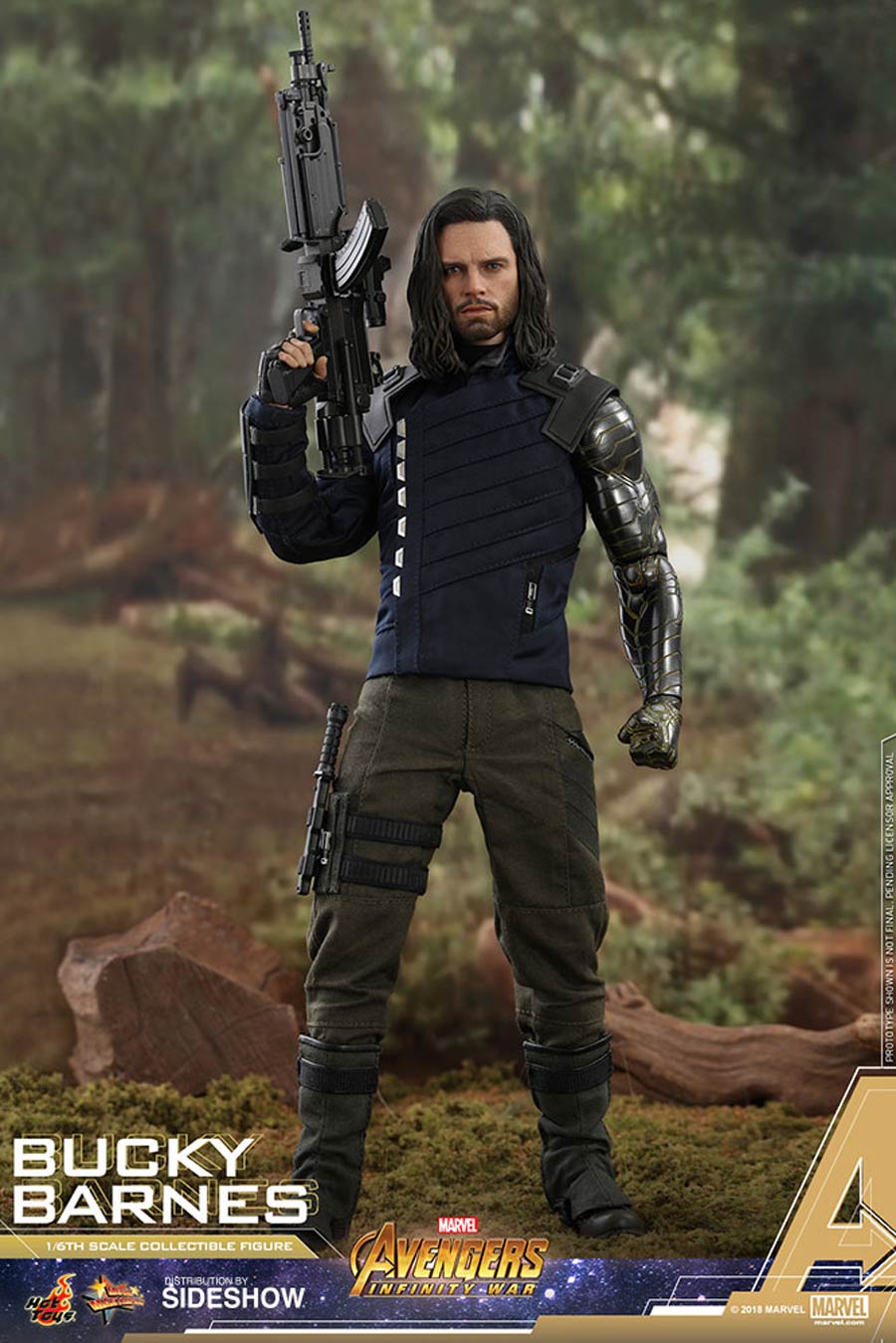 Bucky Barnes Avengers Infinity War Movie Masterpiece Series Sixth Scale Figure