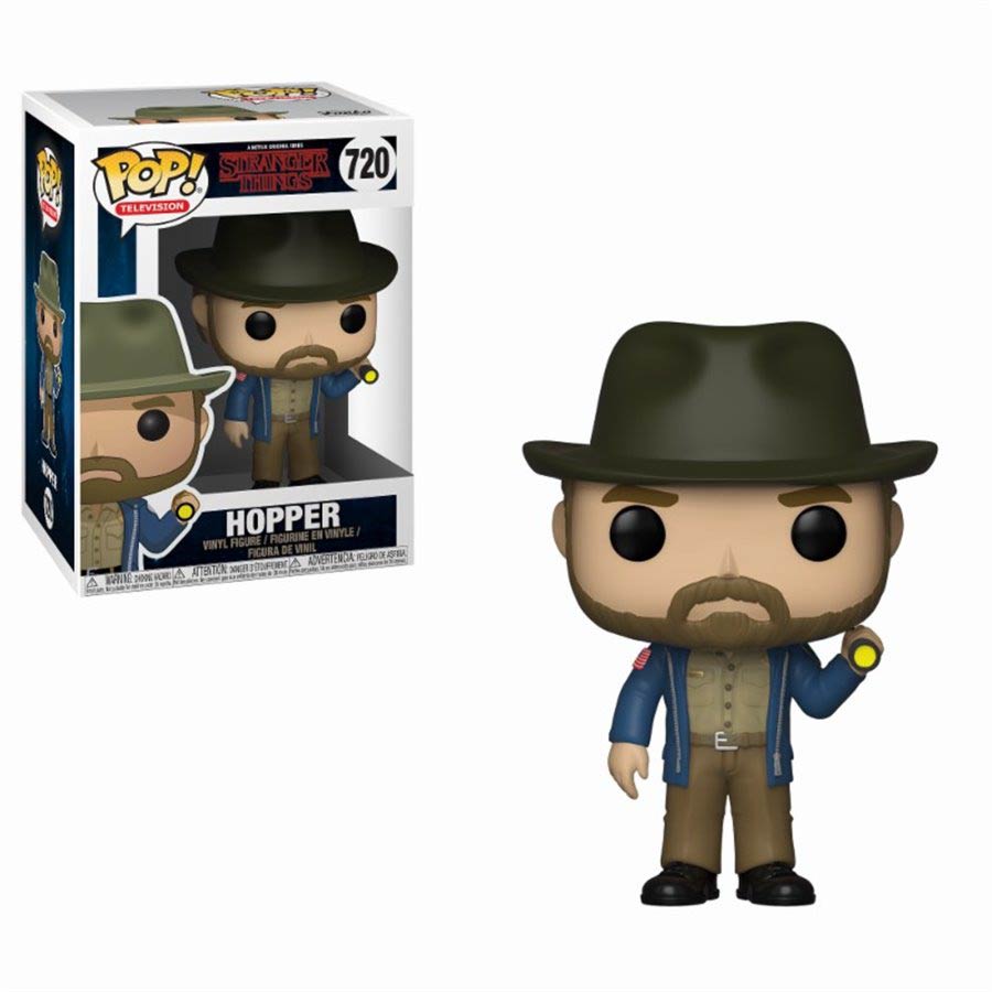 POP Television 720 Stranger Things Hopper With Flashlight Vinyl Figure