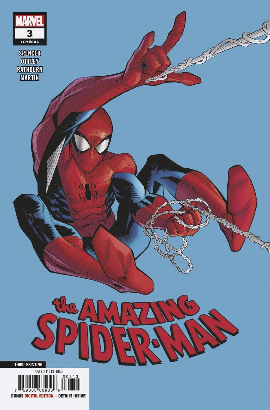 Amazing Spider-Man Vol 5 #3 Cover E 3rd Ptg Variant Ryan Ottley Cover