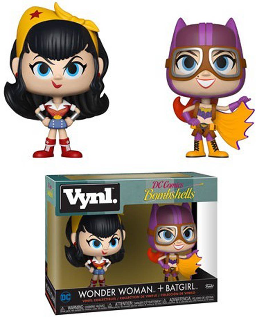 Vynl. DC Bombshells Wonder Woman And Batgirl 2-Pack Vinyl Figure