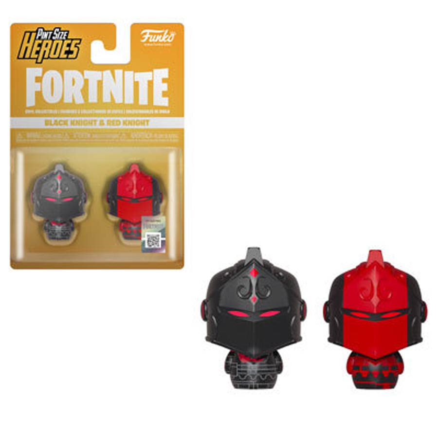 Pint-Size Heroes Fortnite Black Knight & Red Knight 2-Pack Vinyl Figure