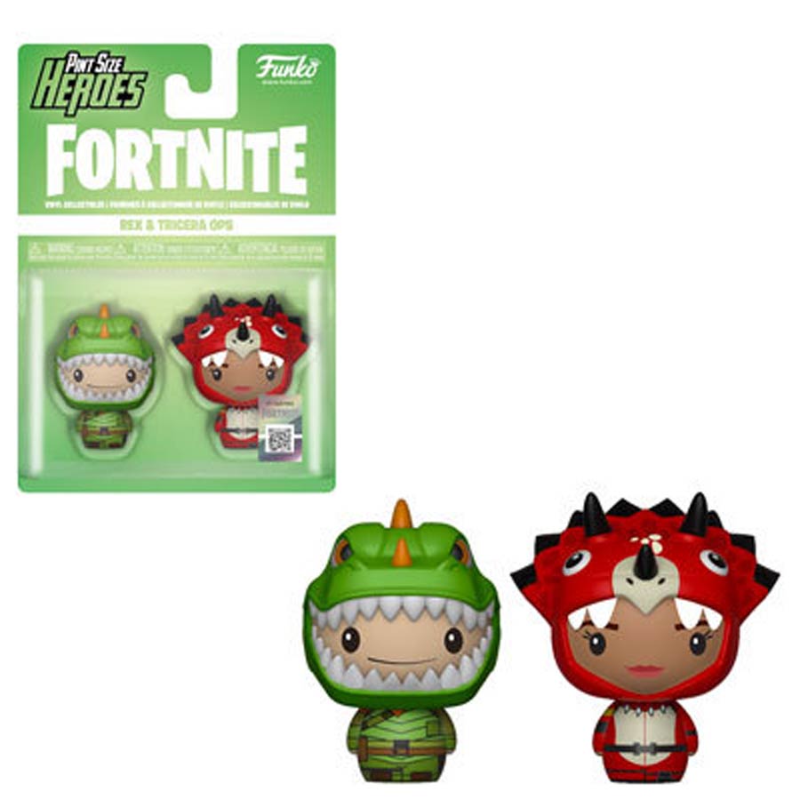 Pint-Size Heroes Fortnite Rex & Tricera Ops 2-Pack Vinyl Figure