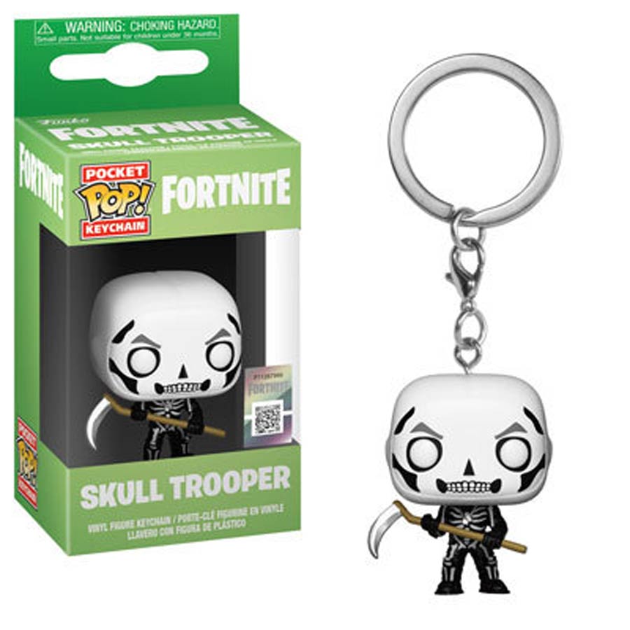 POP Fortnite Skull Trooper Vinyl Pocket Keychain