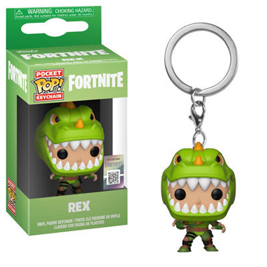 POP Fortnite Rex Vinyl Pocket Keychain