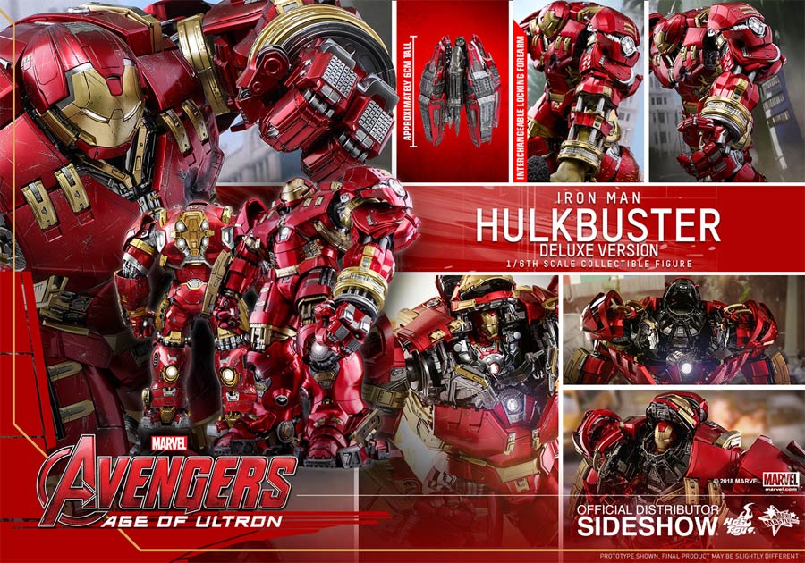 Hulkbuster Deluxe Version Avengers Age Of Ultron Movie Masterpieces Series Sixth Scale Figure