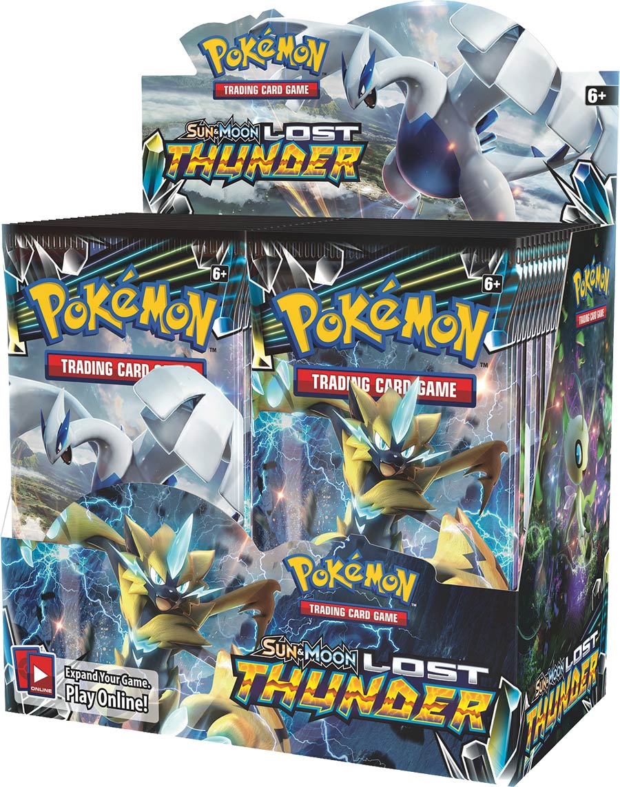 Pokemon TCG Sun And Moon Lost Thunder Booster Display Of 36 Packs