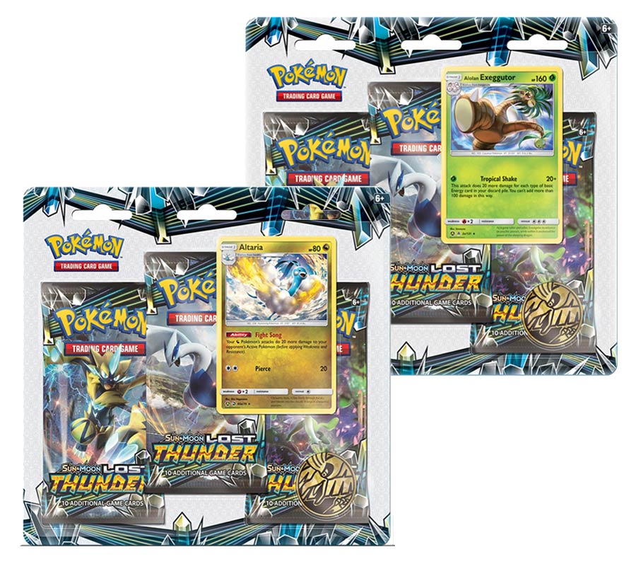 Pokemon TCG Sun And Moon Lost Thunder 3 Booster Blister Pack