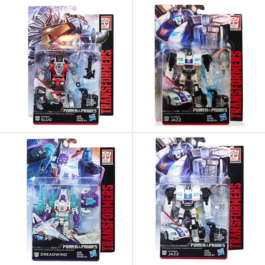 Transformers Generations Power Of The Primes Deluxe Class Wave 4 Assortment Case Of 8 Figures