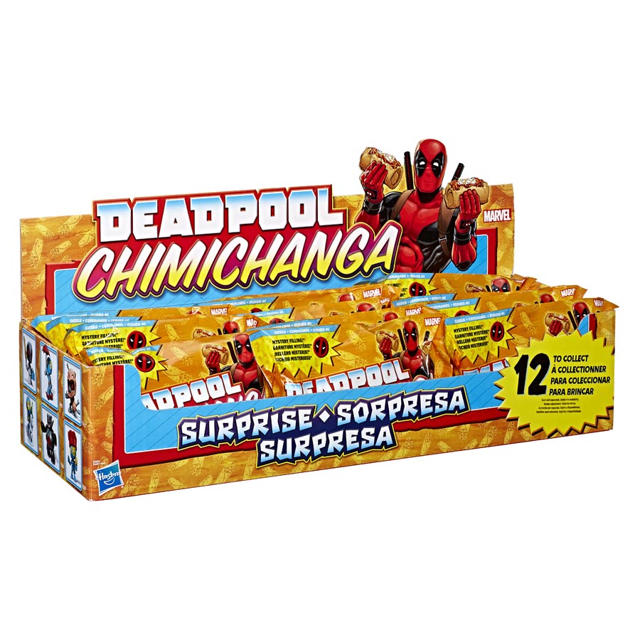 Marvel Deadpool Chimichanga Mystery Blind Bag Box Of 12 Blind Bags