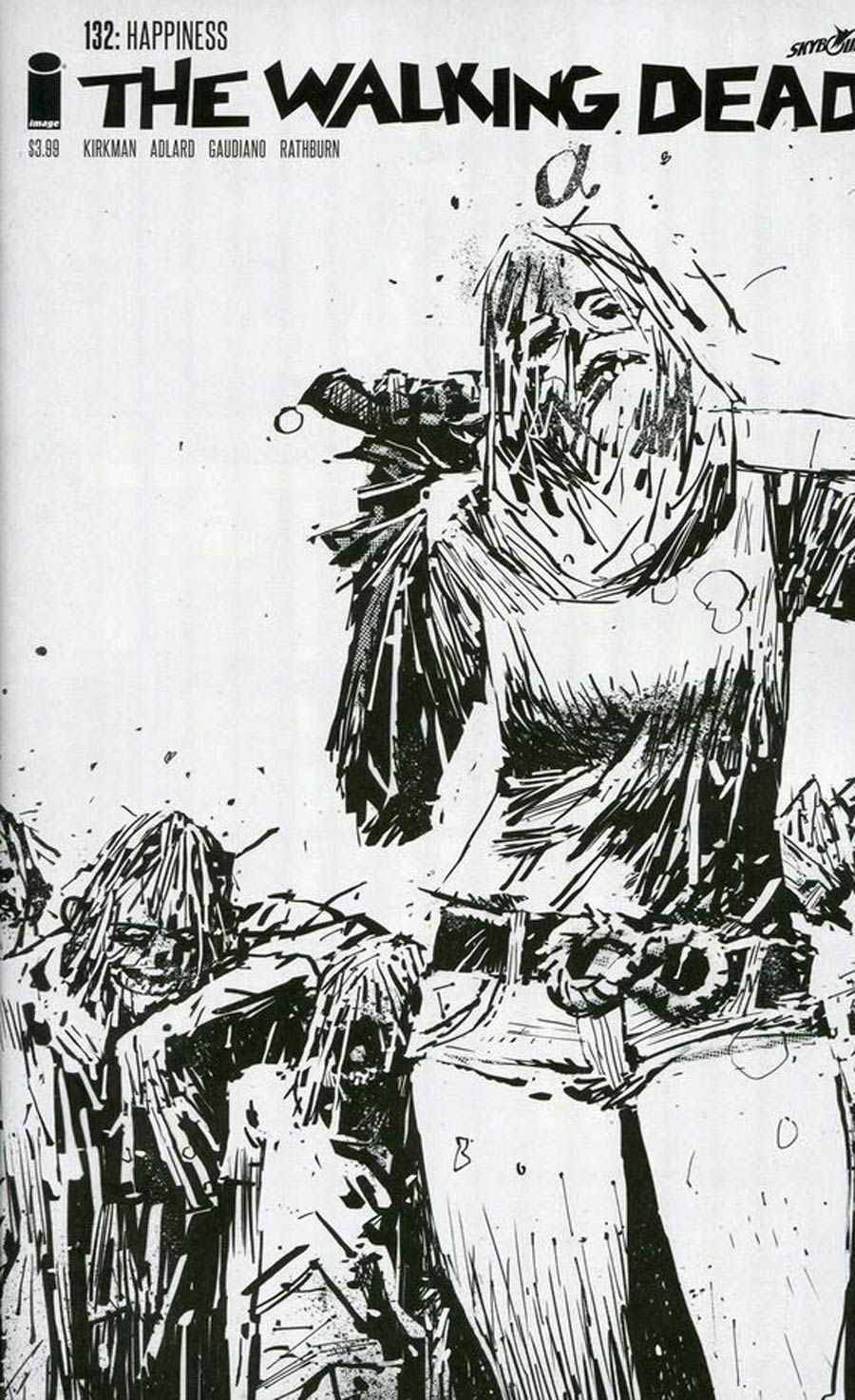 Walking Dead 15th Anniversary Blind Bag Edition #132 Cover D Ashley Wood Black & White Cover Without Polybag