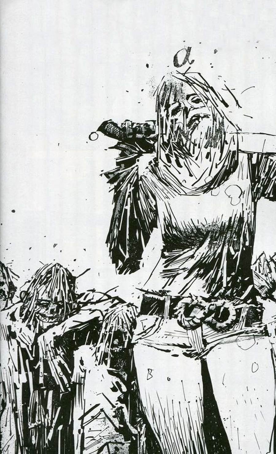 Walking Dead 15th Anniversary Blind Bag Edition #132 Cover E Ashley Wood Black & White Virgin Cover Without Polybag