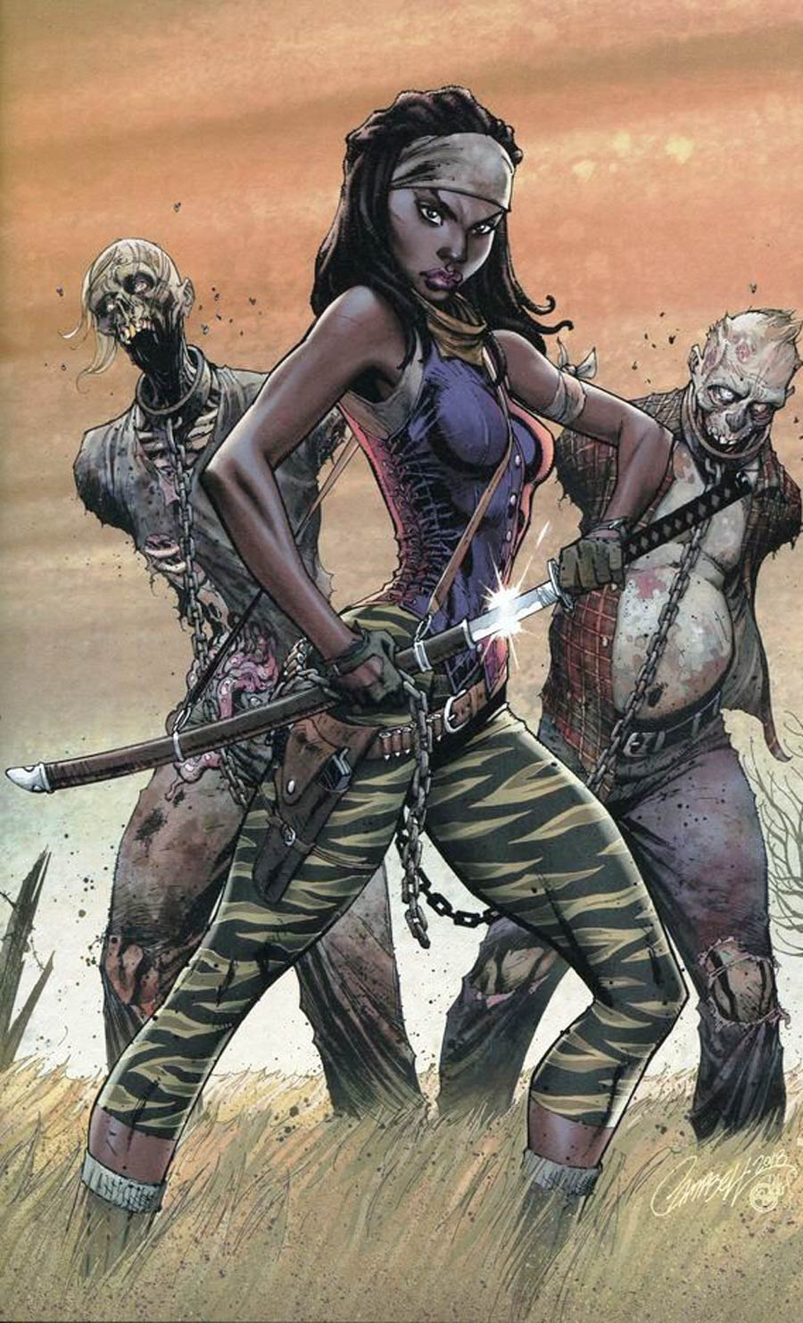 Walking Dead 15th Anniversary Blind Bag Edition #19 Cover C J Scott Campbell Color Virgin Cover Without Polybag