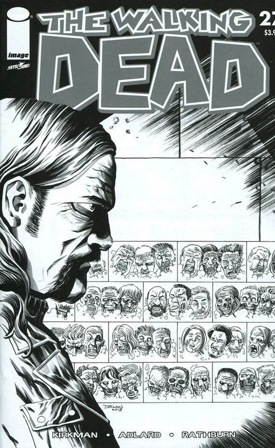 Walking Dead 15th Anniversary Blind Bag Edition #27 Cover D Declan Shalvey Black & White Cover Without Polybag
