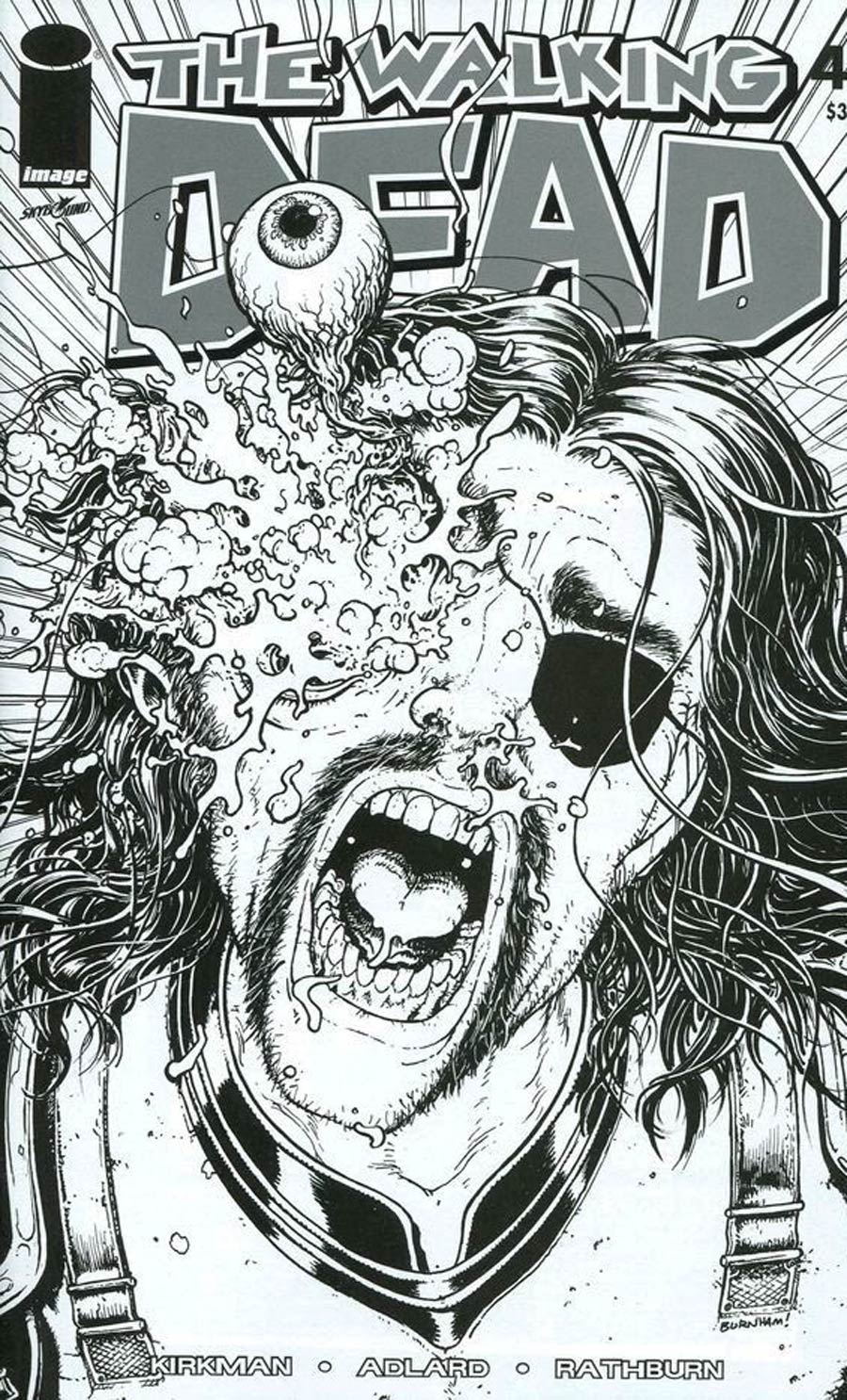 Walking Dead 15th Anniversary Blind Bag Edition #48 Cover D Chris Burnham Black & White Cover Without Polybag