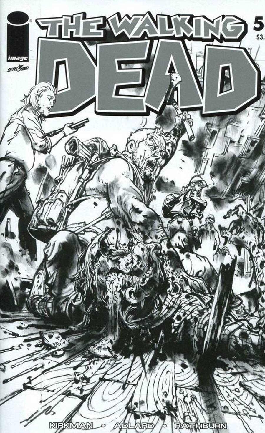 Walking Dead 15th Anniversary Blind Bag Edition #53 Cover D Kim Jung Gi Black & White Cover Without Polybag