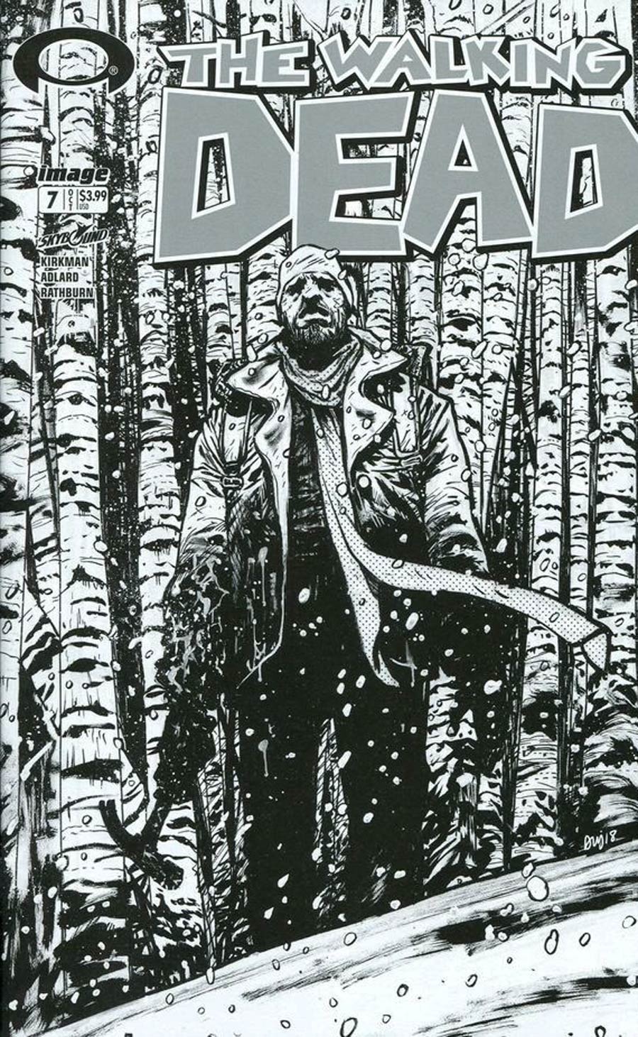 Walking Dead 15th Anniversary Blind Bag Edition #7 Cover D Daniel Warren Johnson Black & White Cover Without Polybag